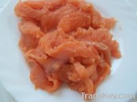 Frozen salmon scrap meat