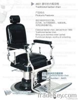 traditional stainless steel vintage barber chair