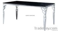 Modern Dining Table Marble&Stainless Steel