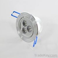 3w silver high brightness led downlights