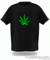 2011 New design EL flashing T-shirt