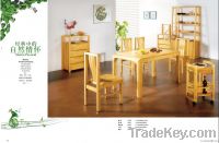 Pine furniture dining room sets table/chair solid wood OEM