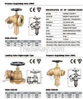 presuure regulating valve and landing valve right angle type