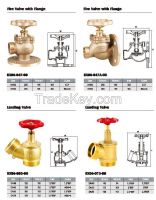 fire valve with flange and landing valve