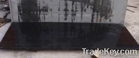 Black granite countertop