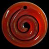 Red Agate Koru (spiral)