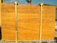 Yellow Travertine Slab ( Vein Cut )