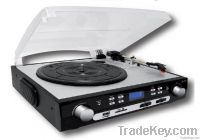 3 Speed Vinyl LP Record Player Turntable Mp3 Encoding USB SD AM FM