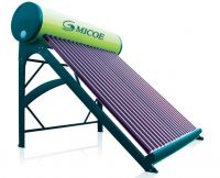 solar water heater with one pipe inlet-outlet