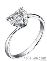18K Gold and Diamond the Bridal Wedding Ring