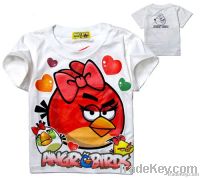 Angry Birds White Kids Youth T Shirt T085