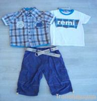 Fashion Summer Boys 3pcs suit set children clothing