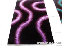 100% polyester shaggy silk carpet