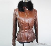 Woman Jacket with hair collar