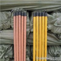 PVC coated wooden broom handle