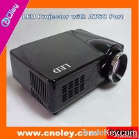 Portable led mini video projector built in tv tuner ATSC (D9HS)