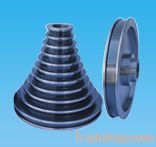 Ceramic coated tower pulley for fine-e xtension machines