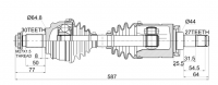 Automotive cv axle /drive sahft