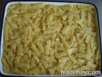 Canned bamboo shoots sliced in water