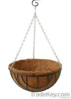 hanging basket with liner