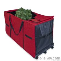 Deluxe tree storage bag with wheels
