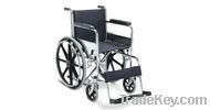 Chromed Steel Manual Wheelchair