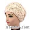 lady knitted fashion winter crochet hat