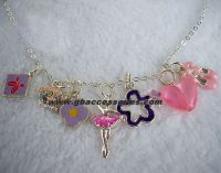 Bracelet charm, crown, heart, shoes, ballet girl