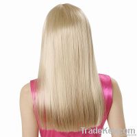 blonde silky straight full lace wig accept paypal