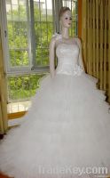 Halter A-line Real Wedding Dress bridal Gowns