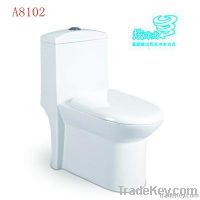 Ceramic one piece toilet