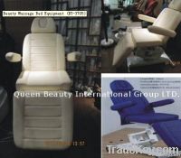 Electrical and manually control facial bed