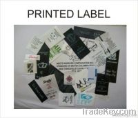 Printed labels