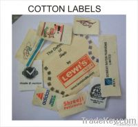 Cotton labels