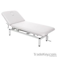 Manual lift leaning type massage bed