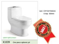 Siphonic toilet on sales promotion
