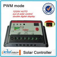 PWM solar charge controller,intelligent solar panel power controller 20A 12V/24V