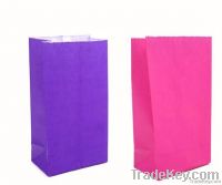 Graceful solid color SOS paper sack bag