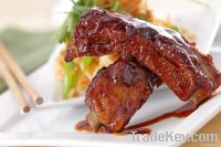 Ribs in barbeque sauce any meat
