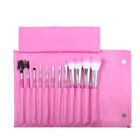vegan pink girl 12pcs personal cosmetic brush kit