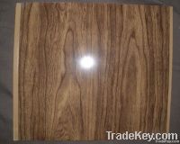 25cm*7mm deep wood grain pvc wall panels