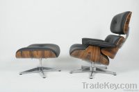 Modern Designer Classic Eames Lounge Chair and Ottoman