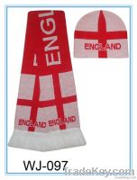 football fan scarf with fringes