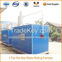 1 ton/day ceramic frit furnace