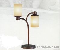 Fashionable table lamp with glass shades