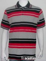 Engineering stripes men's polo shirts