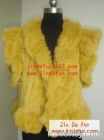 rex rabbit knitted fur coats