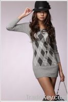 Grey Cotton Fashion Fitted Tunic