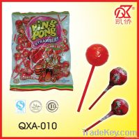 20g Fruity Bubble Gum Lollipop Confectionery
