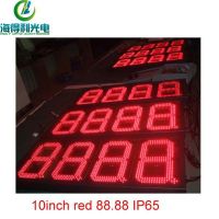 10inch IP65 red led gas price digital display